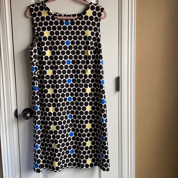 Worthington Polka-Dot Scoop Neck Dress - Picture 1 of 7